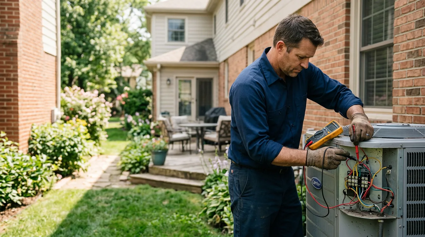 HVAC technician working near Bimble, KY